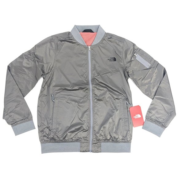 The North Face Women's Meaford Bomber Jacket Gray Large - Picture 2 of 10